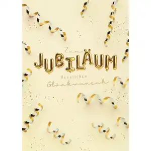 Gl&#252;ckwunschkarte - Jubil&#228;um - A4