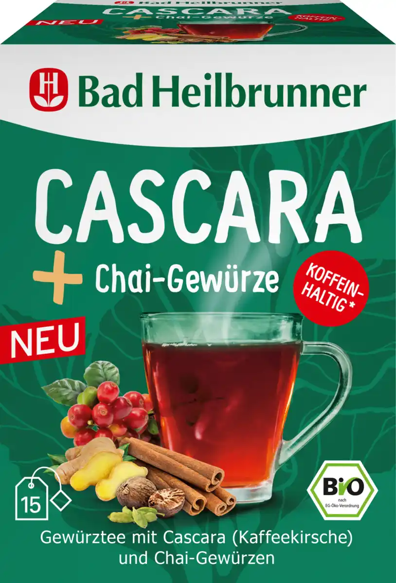 Bild 1 von Bad Heilbrunner Gewürztee Cascara + Chai-Gewürze (15 Beutel)