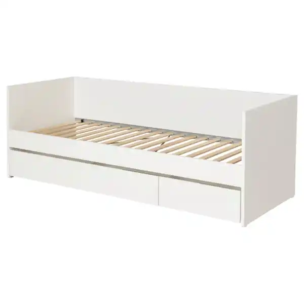 Bild 1 von VIHALS Tagesbettgestell mit Aufbewahrung, weiß 80x200 cm