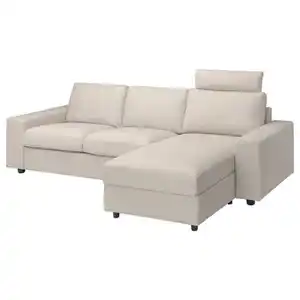 VIMLE 3er-Sofa mit Récamiere