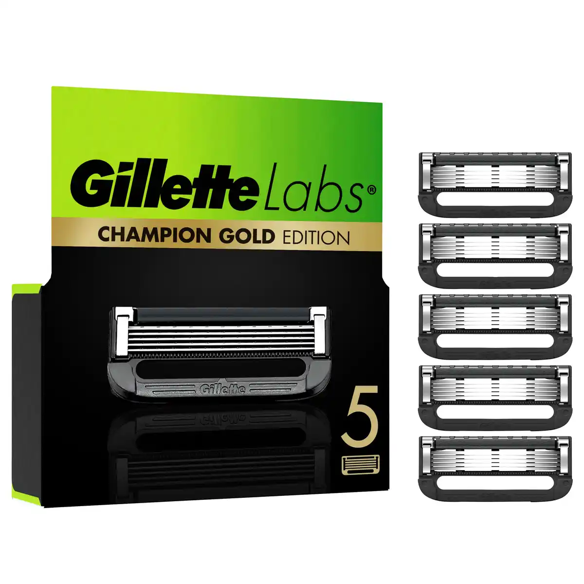 Bild 1 von Gillette Labs Champion Gold Edition Rasierklingen, 5 Stk