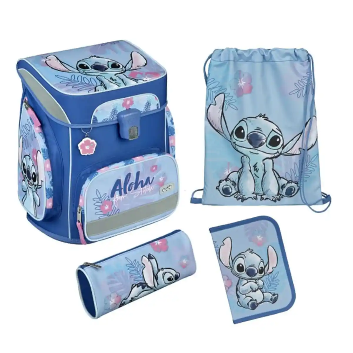 Bild 1 von Disney Stitch - Scooli EasyFit - Schulranzen Set - 5-teilig