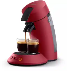 CSA210/90 Original Plus Kaffeepadmaschine dunkelrot matt