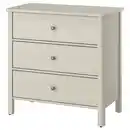Bild 1 von STOREMOLLA Kommode mit 3 Schubladen, helles Graubeige lasiert 93x50x91 cm