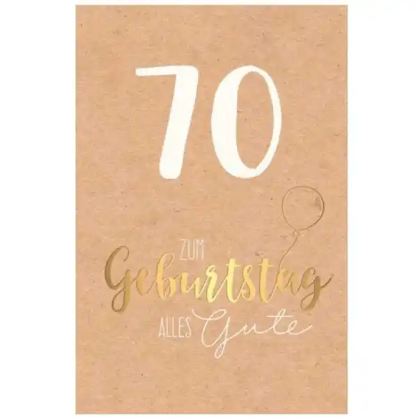 Bild 1 von Geburtstagskarte - Zum 70.Geburtstag - Alles Gute