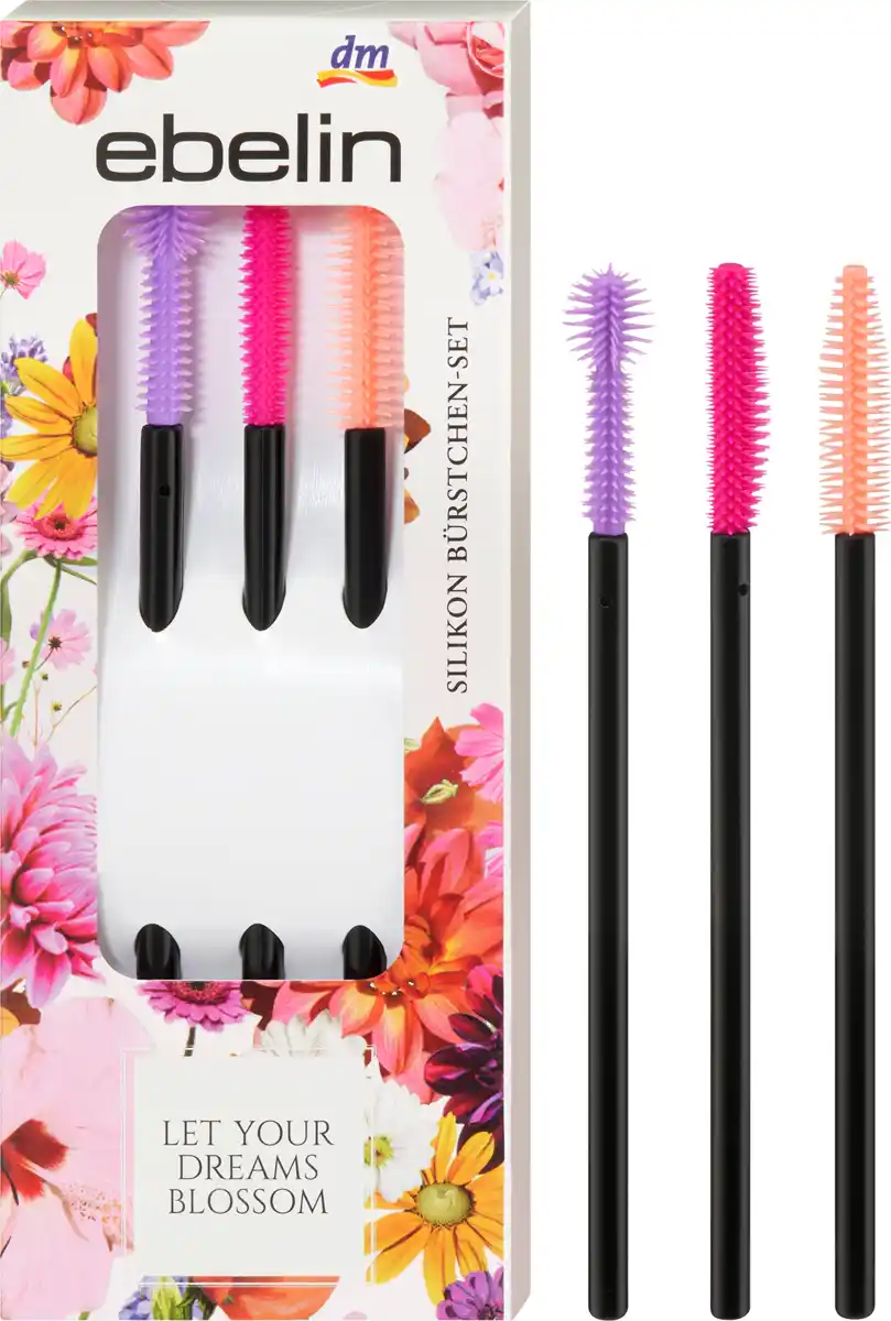 Bild 1 von ebelin Silikon Wimpernbürstchen-Set 3tlg Let Your Dreams Blossom