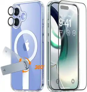 Pstand Spin 3-in-1 Bundle für iPhone 16 transparent