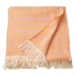LAPPKATTFOT Plaid, leuchtend orange/rosa 130x170 cm