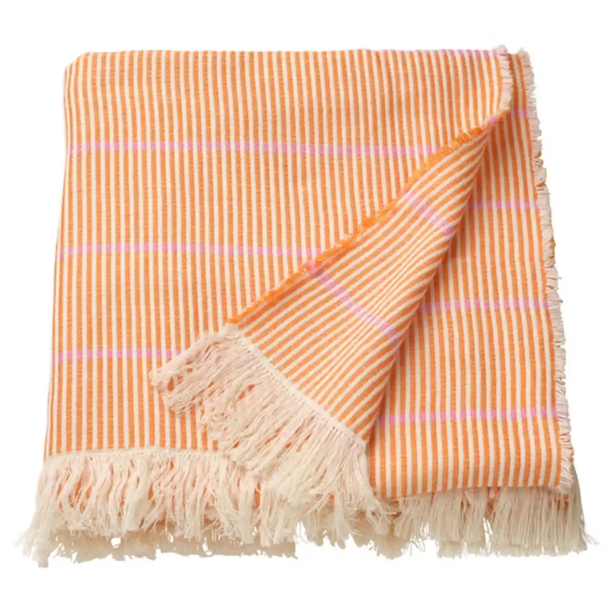 Bild 1 von LAPPKATTFOT Plaid, leuchtend orange/rosa 130x170 cm
