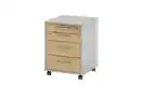 Bild 1 von Vito - Rollcontainer Vary, kreidegrau/Asteiche-Nachbildung