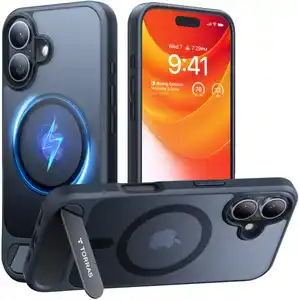 Pstand Case für iPhone 16 schwarz