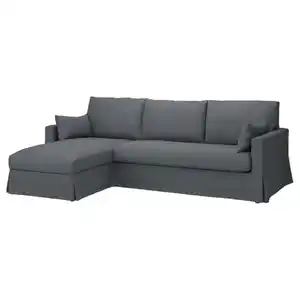 HYLTARP 3er-Sofa mit Récamiere, links