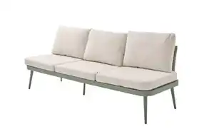 outdoor (Gartenmöbel Mit Flair) - Gartensofa Rieti, salbei/beige, inkl. Kopfteilverstellung vorstehend links