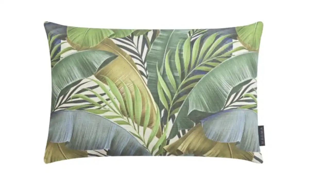 Bild 1 von Kissenhülle Platano, Palmenblattmustert, grün, 60 x 40 cm