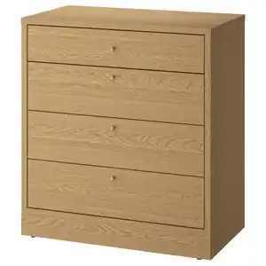 TONSTAD Kommode mit 4 Schubladen, Eichenfurnier 82x47x90 cm
