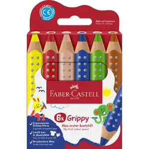 Buntstiftetui - Grippy - Dreikant - 6-teilig