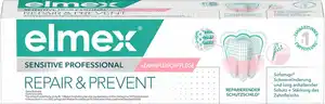 elmex Zahnpasta Sensitive Professional Repair&Prevent – Sofortige* Schmerzlinderung und anhaltende Prävention, 75 ml