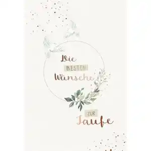 Taufkarte - Tauben