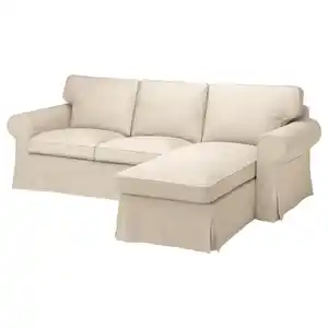 EKTORP 3er-Sofa mit Récamiere