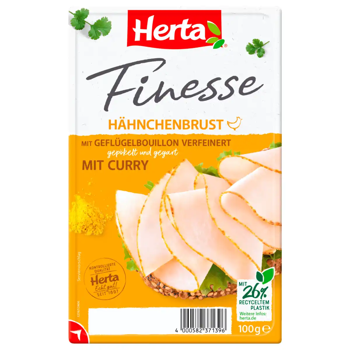 Bild 1 von Herta Finesse Hähnchenbrust mit Curry 100g