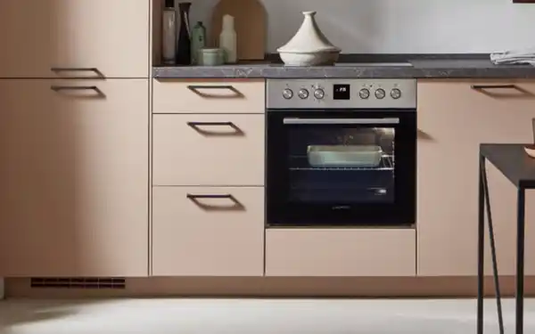 Bild 3 von Nobilia - Einbauküche Senso, koralle/Nussbaum Nachbildung, inkl. Elektrogeräte