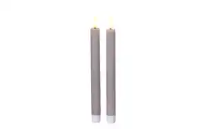 LED Spitzkerze, lila, 2er Set
