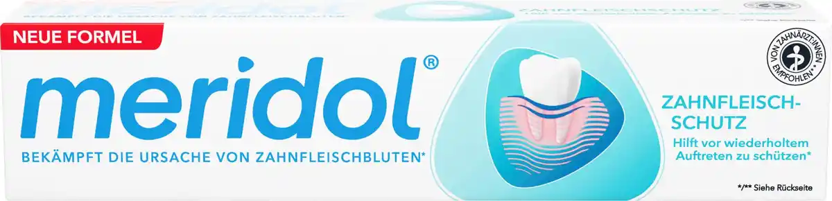 Bild 1 von meridol Zahnfleischschutz Zahnpasta bei Zahnfleischbluten, Zahnfleischentzündung oder Zahnfleischrückgang, 75 ml