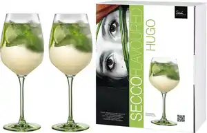Eisch Germany Weinglas Secco Flavoured, Kristallglas, (Hugo-Glas), bleifrei, 640 ml, 2-teilig