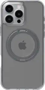 Ostand Pro Case für iPhone 16 Pro Max transparent/grau