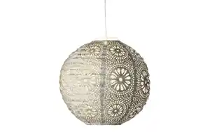 Solar-Laterne, rund, braun, 25 cm
