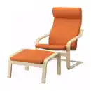 Bild 1 von POÄNG Sessel und Hocker