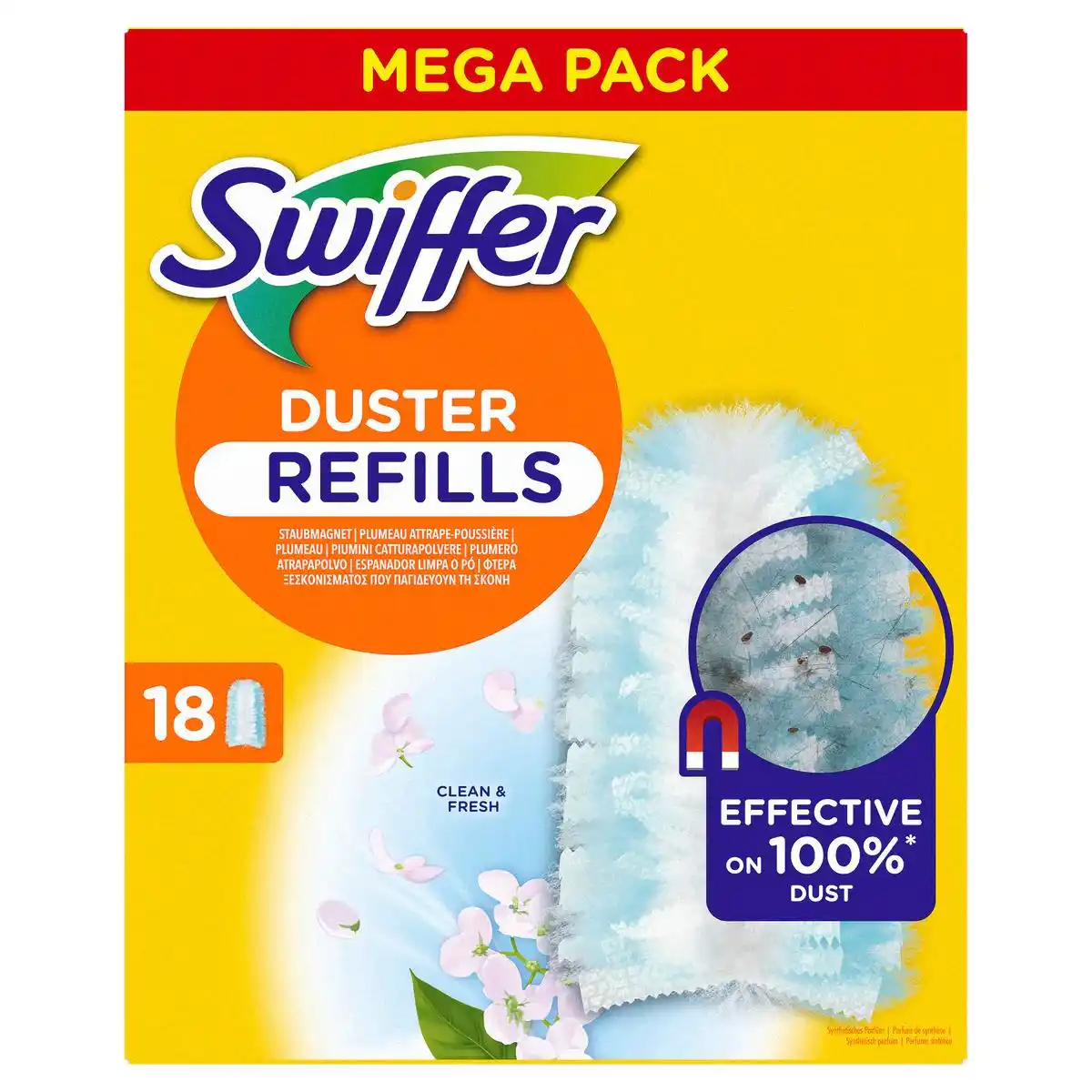 Bild 1 von Swiffer Staubmagnet Starterset Nachfüllpackung mit Duft, 18 Stk
