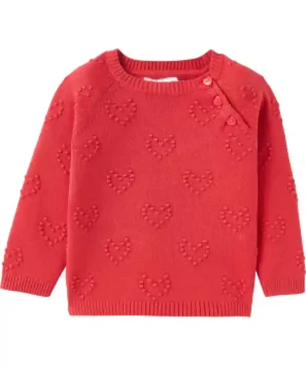 Bild 1 von Strickpullover mit Stickereien, pink