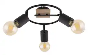 Strahler Josella in Schwarz max. 60 Watt, Schwarz, Dunkelbraun