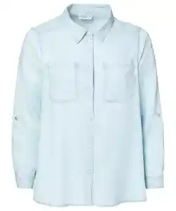 Hellblaue Bluse, hellblau