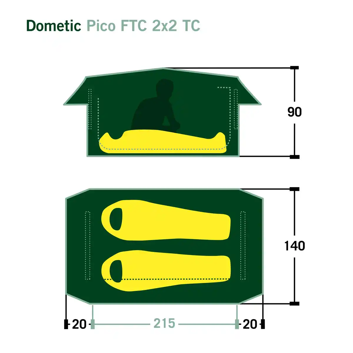 Bild 2 von PICO FTC 2X2 TC - Kuppelzelt