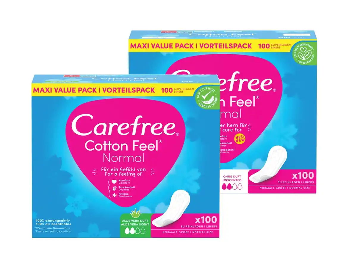 Bild 1 von Carefree Cotton Feel Slipeinlagen,  100 St