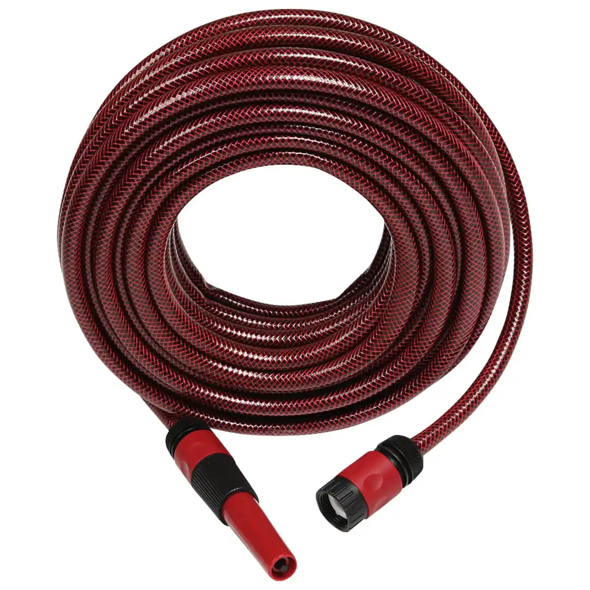 Bild 1 von Gartenschlauch-Set, Länge: 20 m, inkl. 4-tlg. Anschlussgarnitur