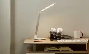 KHG LED-Tischleuchte, weiß mit Qi-Charger