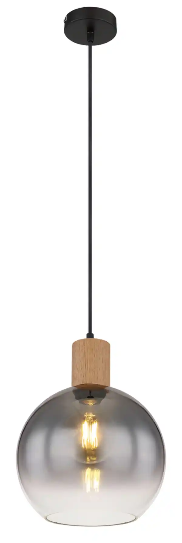 Bild 1 von Hängeleuchte Moitas max. 40 Watt, Naturfarben, Schwarz