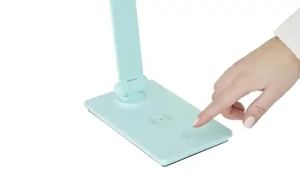 Bild 4 von KHG LED-Tischleuchte, blau mit Qi-Charger
