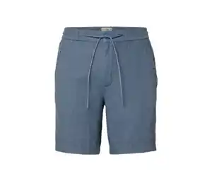 Leinen-Shorts, blau