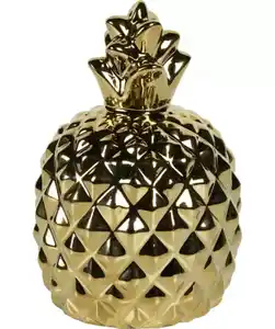Goldfarbene Deko-Ananas, gold