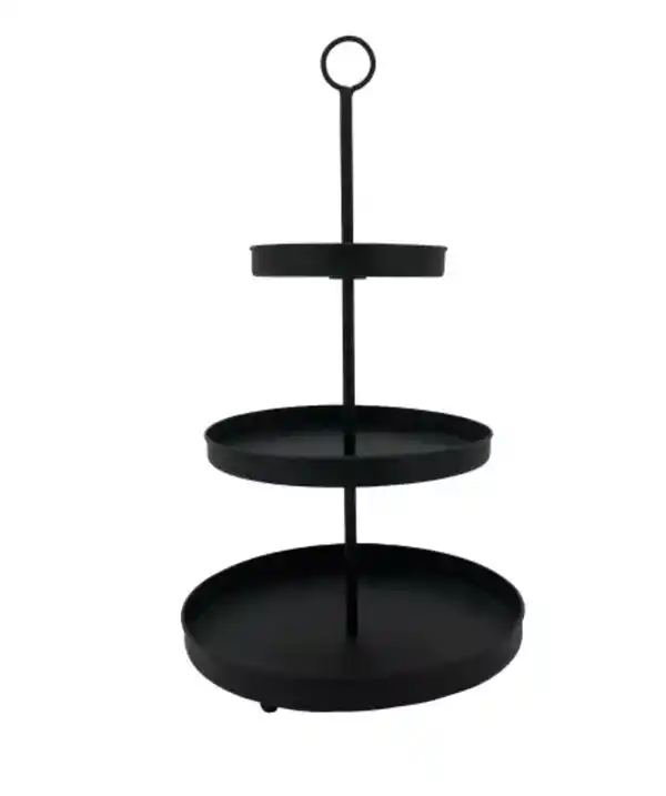 Bild 1 von Schwarze Deko-Etagere, schwarz