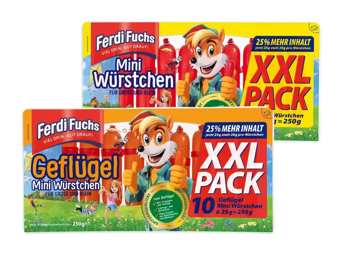 Bild 1 von Ferdi Fuchs Mini Würstchen XXL,  250 g