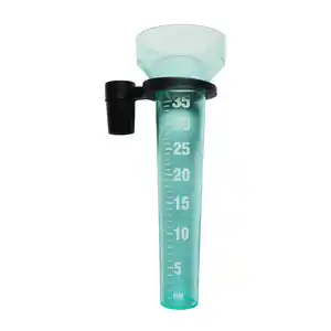 Messgerät, für Regenwasser, mit Halter, 0 - 35 mm, blau