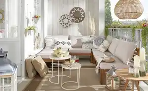 HOME STORY Kissen Grobstrickornamente