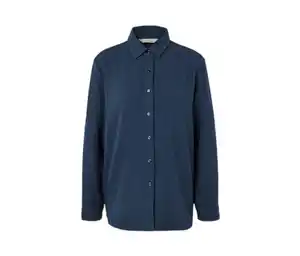 Musselin-Bluse, navy