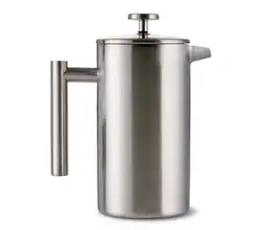 Siebstempelkanne 900 ml, doppelwandig, Edelstahl