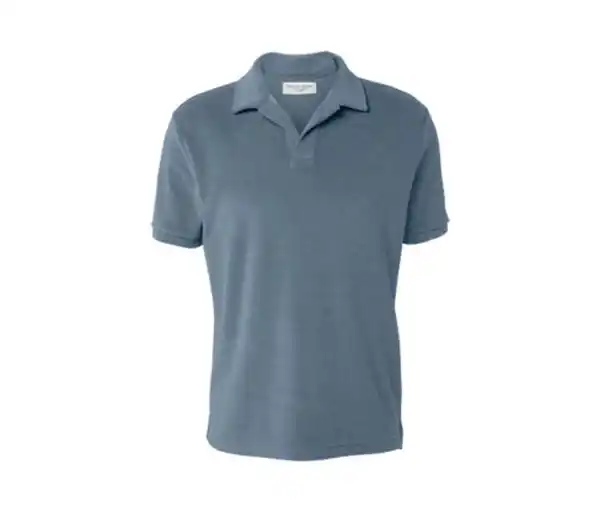 Bild 1 von Frottee-Poloshirt, blaugrau